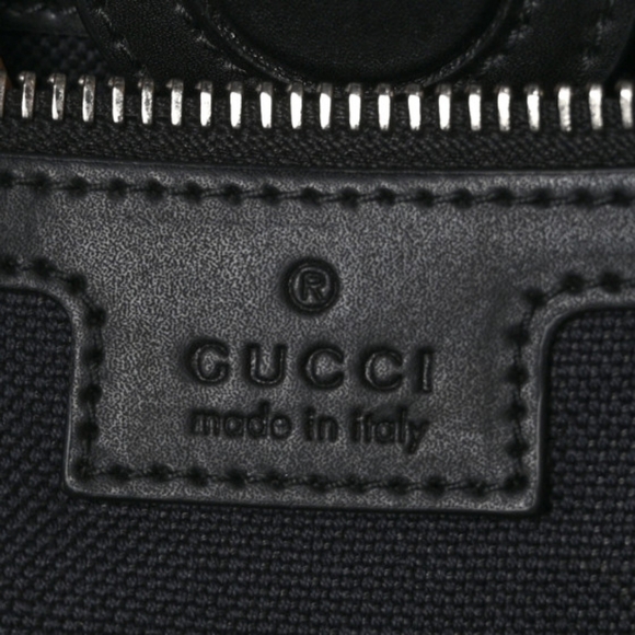 Soft GG Supreme Monogram Appia Calfskin Web Vertical Tote Black - Picture 6 of 9